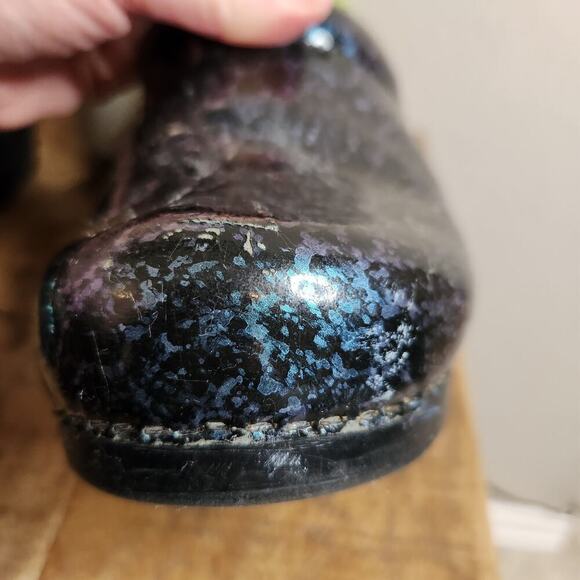 Dansko Black and Green Slip On Clogs Comfort Shoes Size 39 - Picture 6 of 15